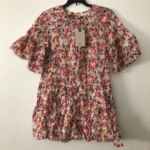 ZARA Girls Floral Dress; NEW with Tags